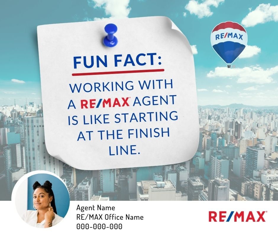 RE/MAX Brand Awareness Social Media Post Bundle. Real Estate Facebook
