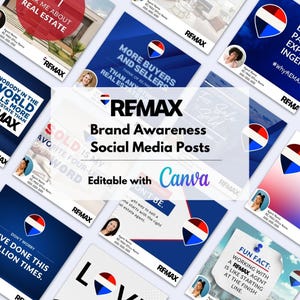 REMAX Brand Awareness Social Media Posts (Canva Templates)