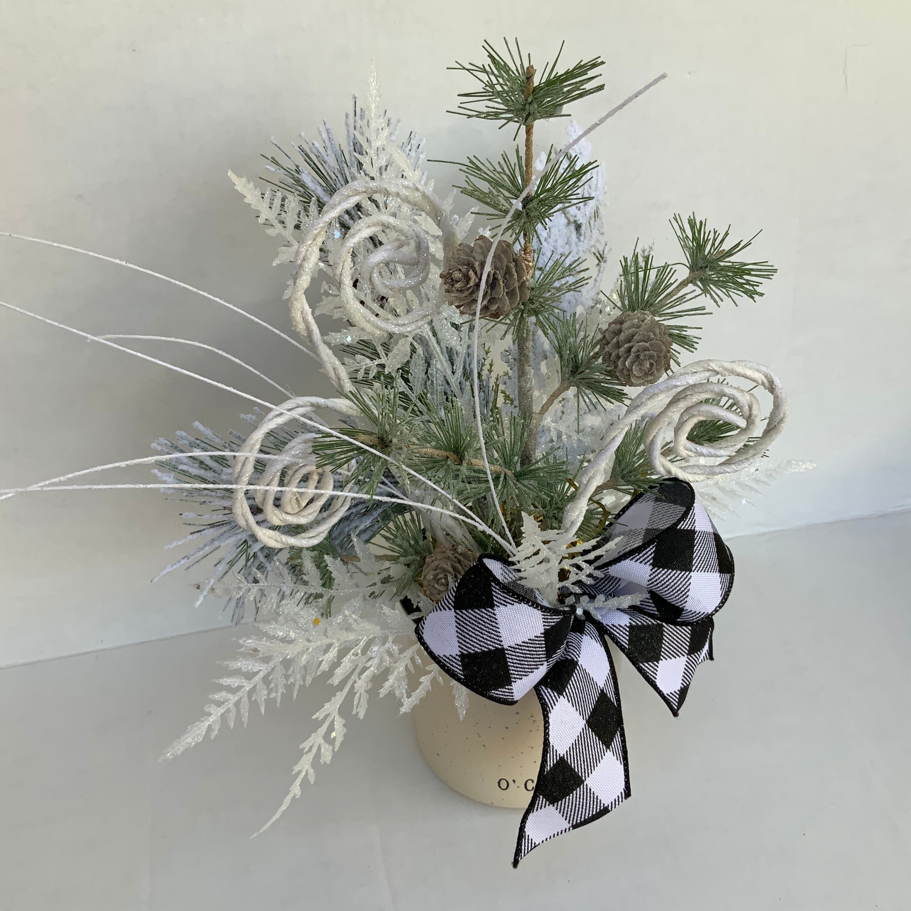 Christmas Mug Centerpiece, Christmas Arrangement, Coffee Mug