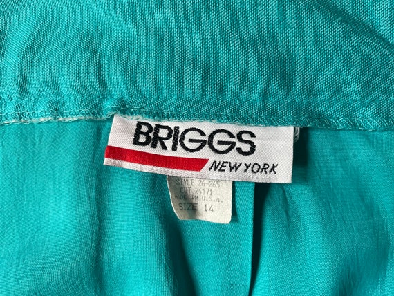 Vintage 1980s 1990s BRIGGS New York Turquoise Tea… - image 3