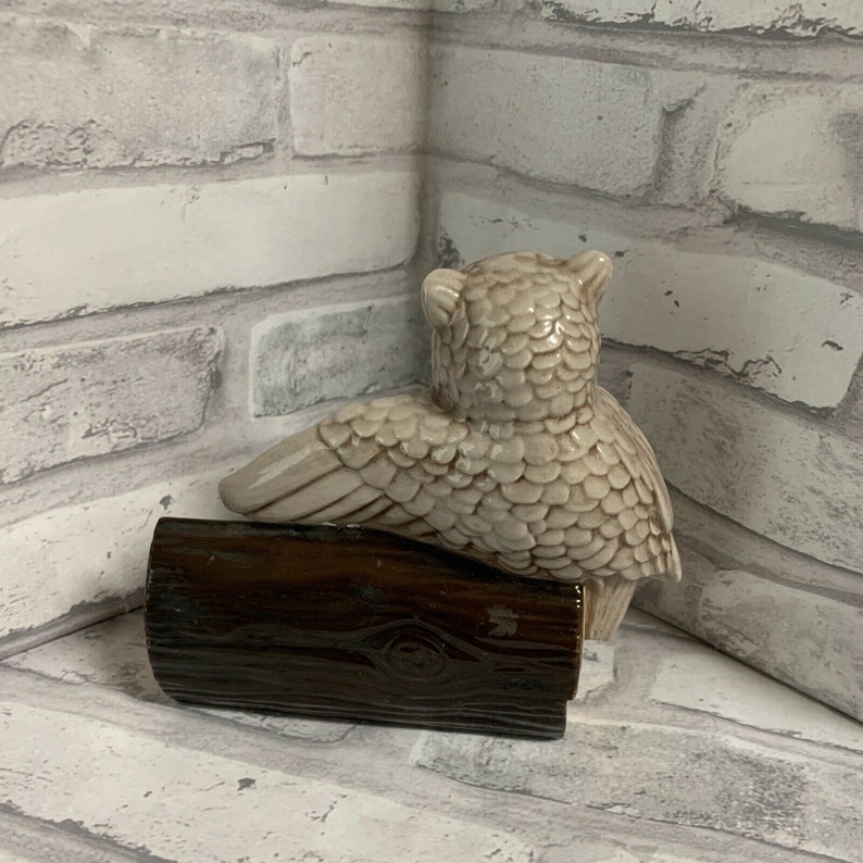 Winking Owl Business Card Holder FLAW Hobbyist Ceramic Vintage Etsy