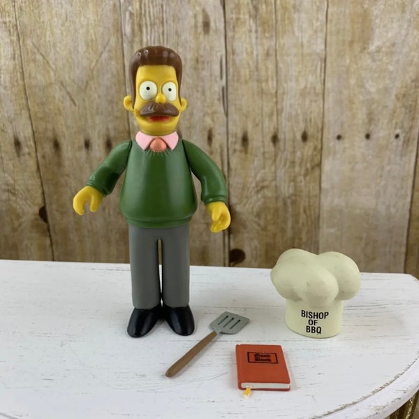 Playmates Simpsons Springfield Interactive Figurine Ned Flanders 2000