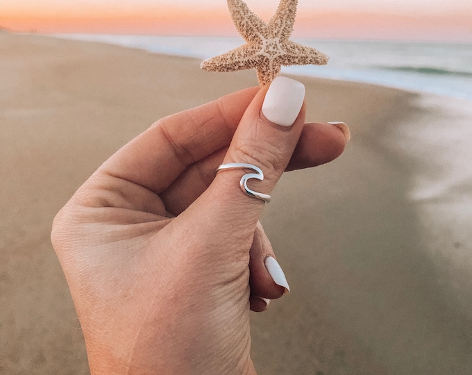 Sterling Silver Wave Ring