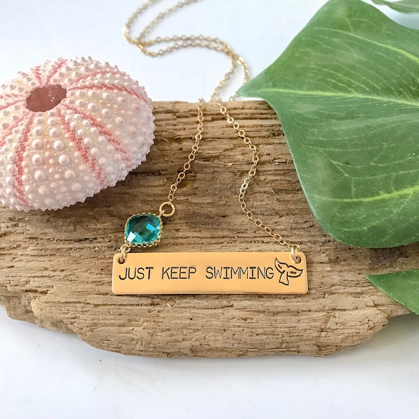 Swimming Necklace Etsy