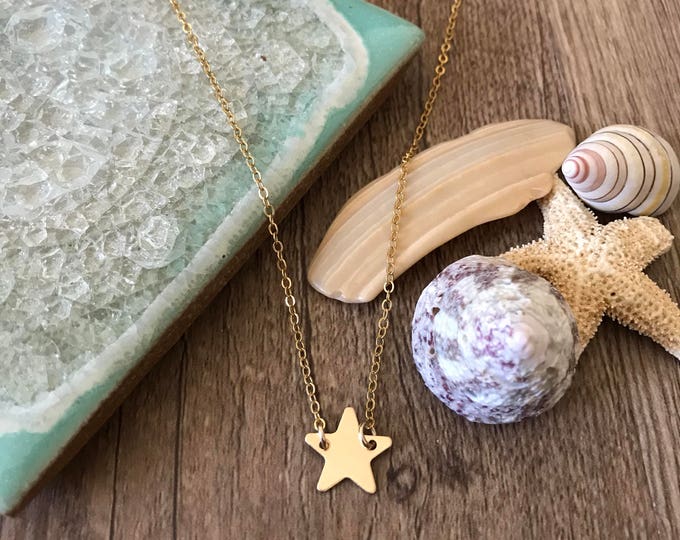 New! // Gold Fill Star Pendant