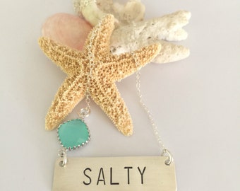 Salty Bar Necklace Sterling Silver