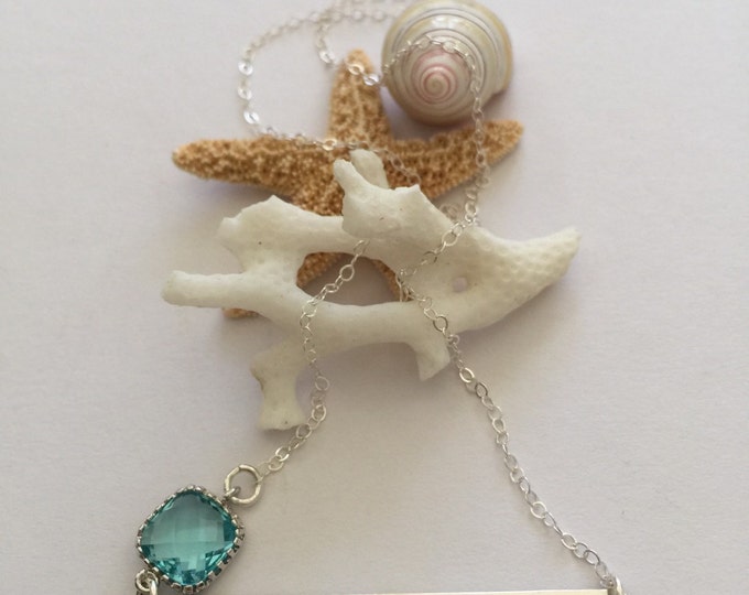 Beachcomber Bar Necklace Starfish Beach Shells Mermaid Boho Outer Banks Seas The Day Sterling Silver