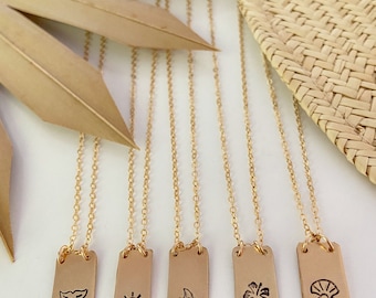 New! // Gold Filled Tag Necklace