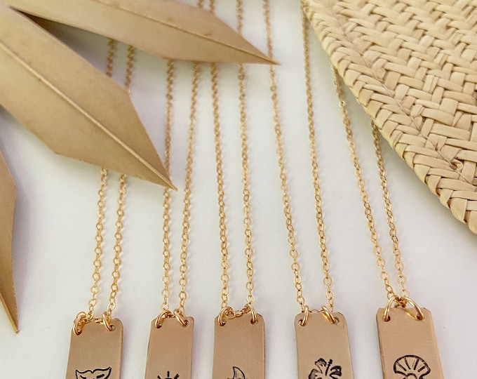 New! // Gold Filled Tag Necklace