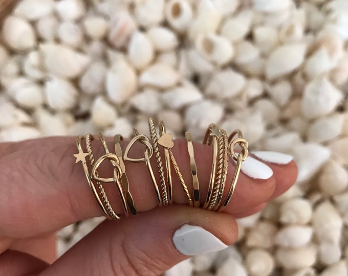 New! // 14kt Gold Filled Stacker Rings