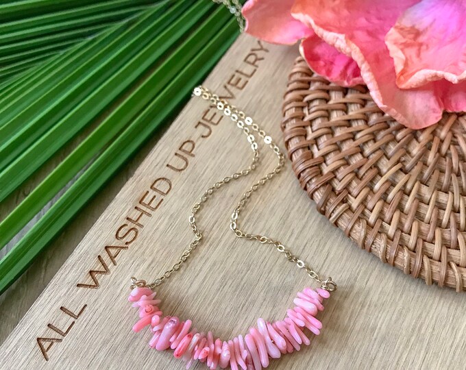 New! // Beaded Coral Bar