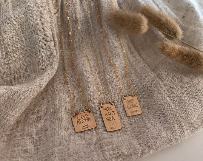 Gold Fill Mini Tags