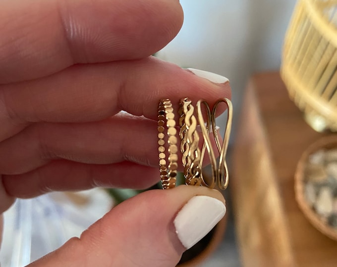 New! // 14kt Gold Filled Stacker Rings