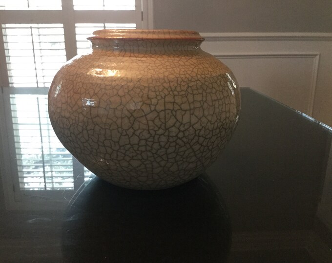Randy Brodnax Raku Crackle Glazed Vase - Etsy