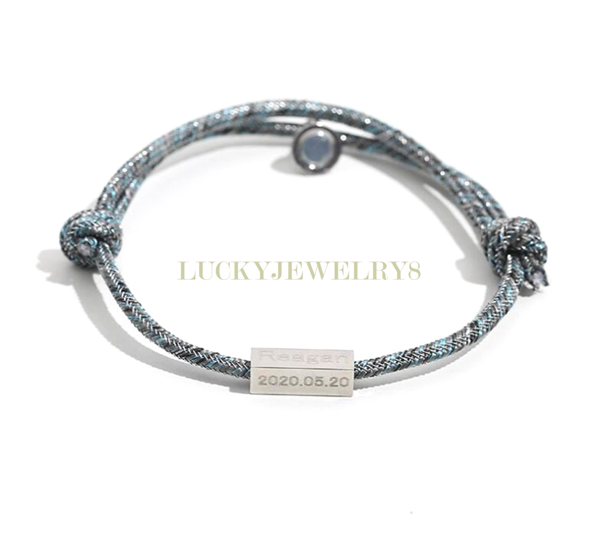 Personalized Couples BraceletTwo BraceletCustom Name Etsy