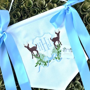 Custom Baby Banner with DEER Baby Banner, Welcome Banner, Hospital Door Sign, Baby Shower