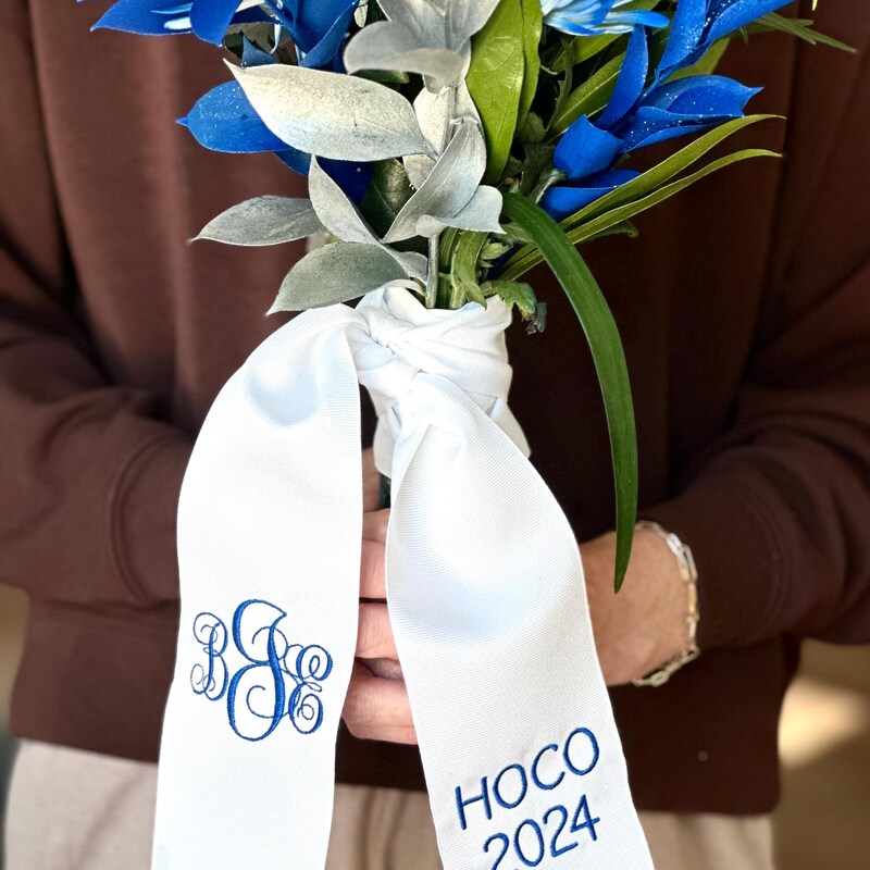 Ribbon Monogram - Etsy