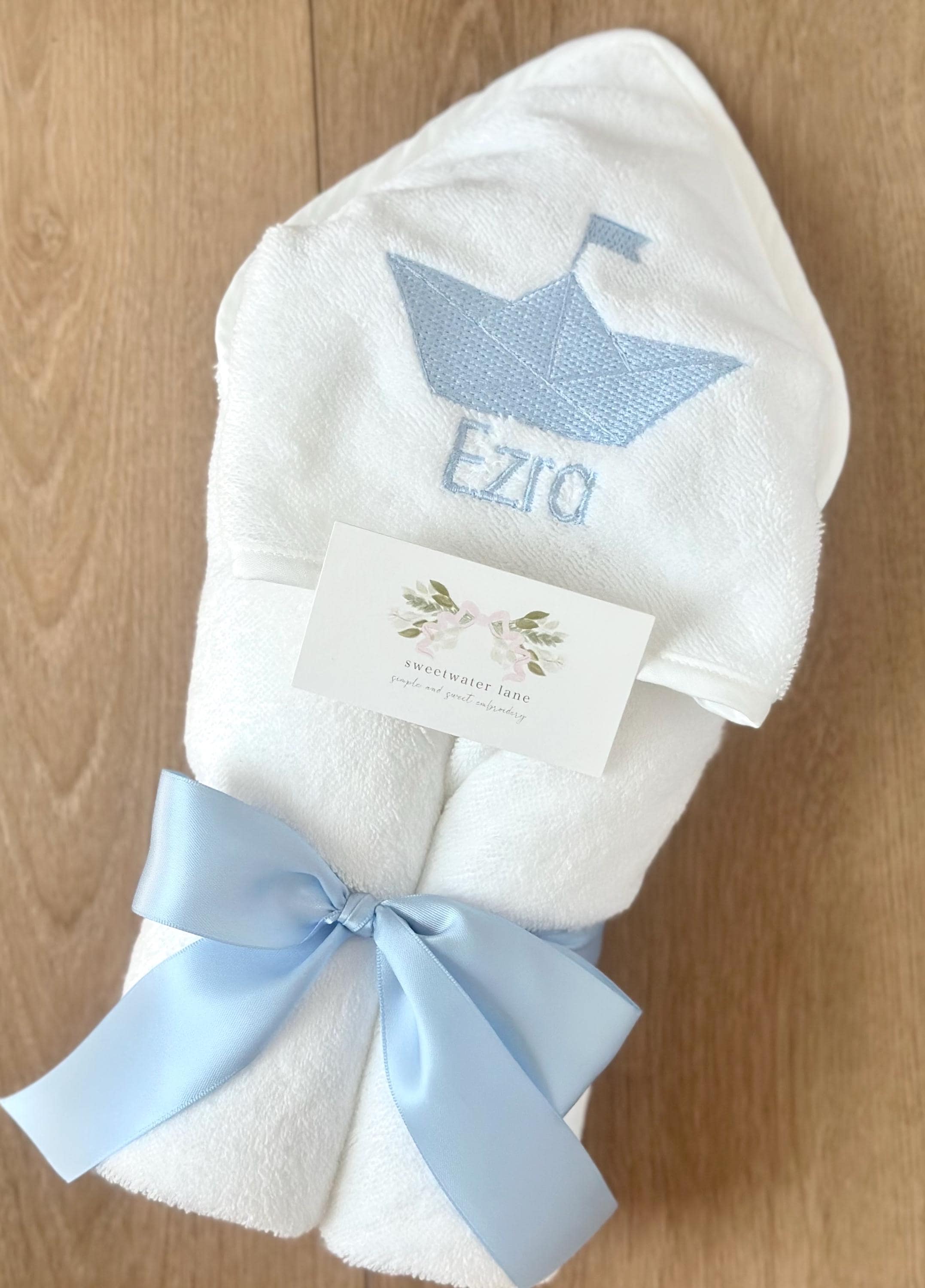 Custom Hooded Baby and Toddler Bath Towel Gift 100% Cotton Baby Shower