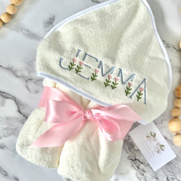 Custom Hooded Baby and Toddler Bath Towel Gift Super Soft