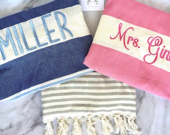 Customized Monogrammed Turkish Beach Towels Kids