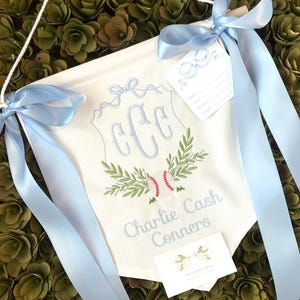 Custom Baby Banner with Baseball Frame Baby Banner, Welcome Banner, Hospital Door Sign, Baby Shower