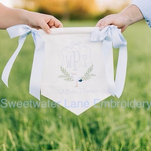Custom Baby Banner, Welcome Banner, Hospital Door Sign, Baby Shower with BOWS