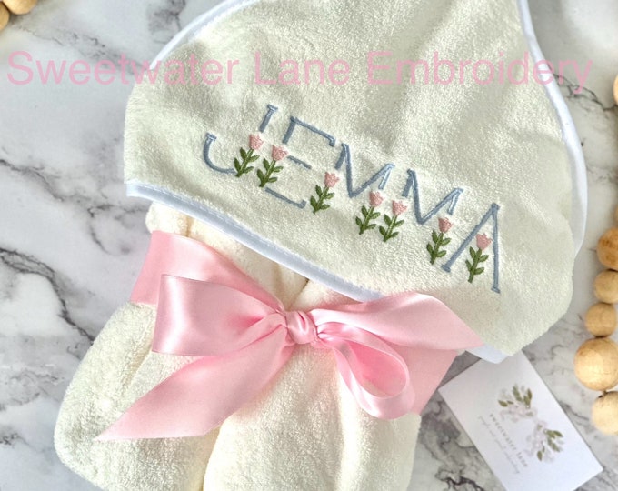 Set of Two Embriodery Sharftona hand towel Silver main image 0