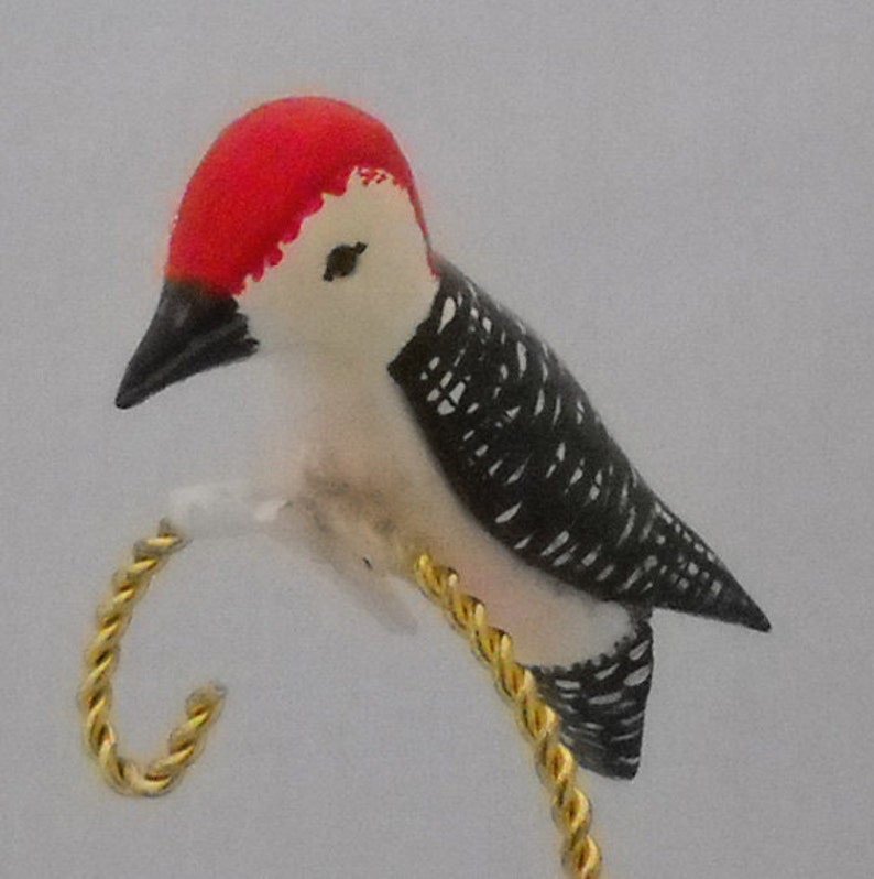 Specht-Ornament Red-bellied Hand geschnitzte hölzerne Vogel | Etsy