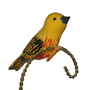 Maryland Symbol Baltimore Oriole Ornament Wooden Christmas Decoration