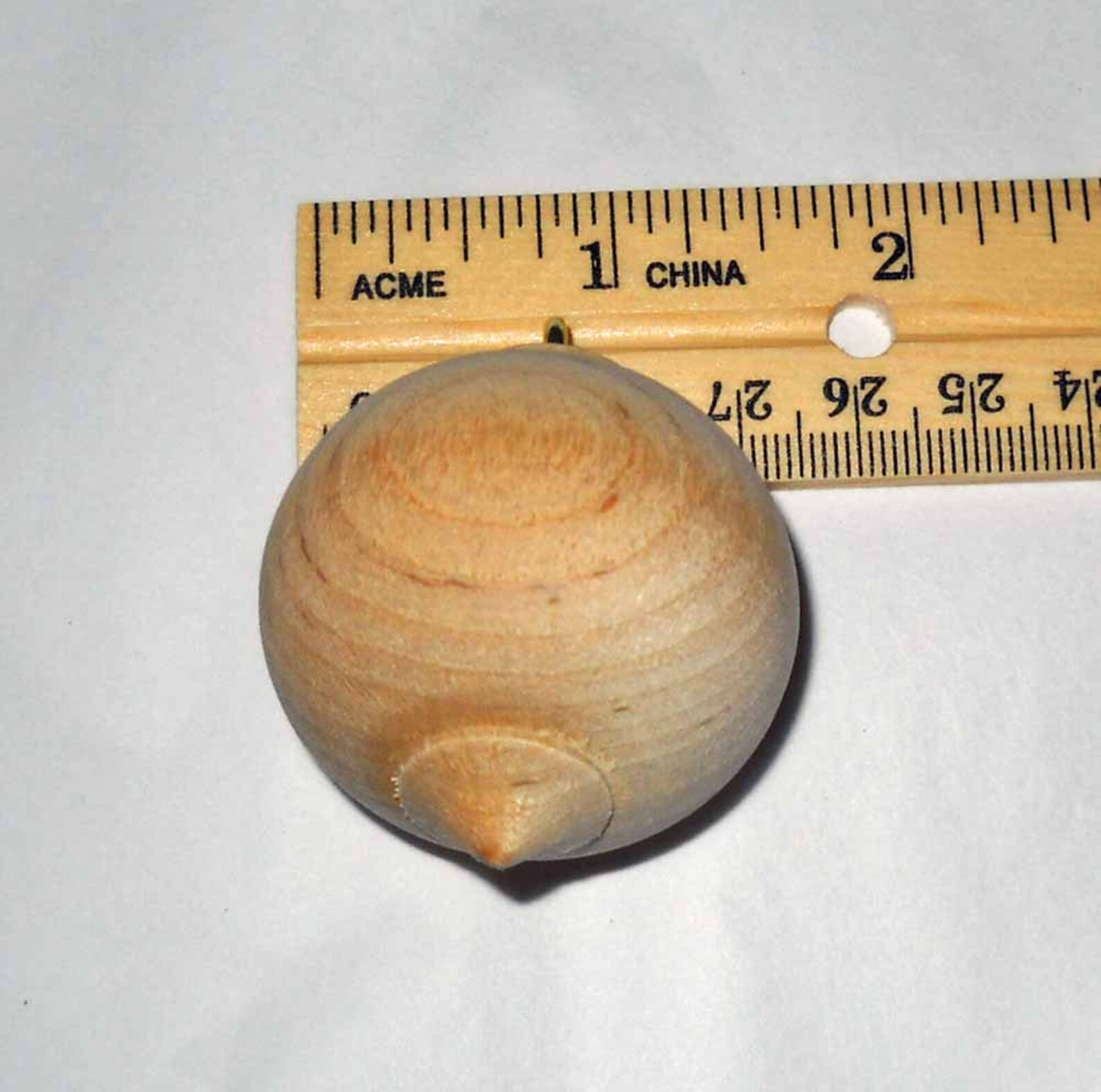 Six Turned Wooden Ornaments Unfinished Wooden Ball Christmas Etsy