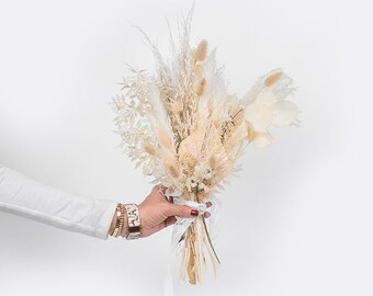 Neutral Dream Dried Flowers Bouquet / Preserved Flowers Bouquet / Wedding Bridal bouquet/Dried Flower Bundle/Bridesmaid Bouquet