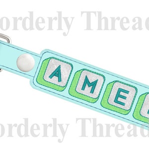 Snap Tab Keys Amen Embroidery Design for Vinyl 5x7&quot; Pes Dst Exp Hus Jef Vip  VP3 Xxx Formats  Machine Embroidery File