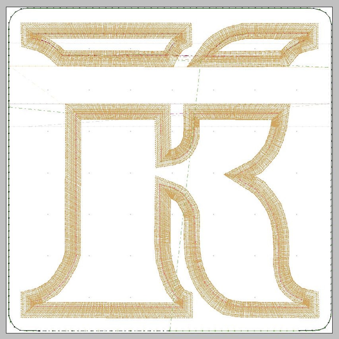 Alphabet Letter K Zippered Bag 4x4 xxx vip pes jef Etsy
