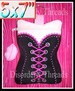 Sexy CORSET Zippered Bag!  5x7' xxx vip sew pes jef hus exp dst Formats** ITH In The Hoop Zippered Bag Machine Embroidery File 