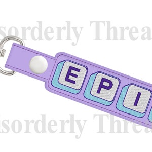 Snap Tab Keys EPIC Embroidery Design for Vinyl 5x7 Pes Dst Exp Hus Jef Vip  VP3 Xxx Formats  Machine Embroidery File