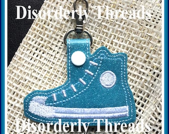 Snap Tab Key High Top Shoe Tree Embroidery Design for Vinyl 4x4 Pes Dst Exp Hus Jef Vip  VP3 Xxx Formats  Machine Embroidery File