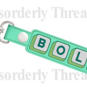 Snap Tab Keys BOLD Embroidery Design for Vinyl 5x7 Pes Dst Exp Hus Jef Vip  VP3 Xxx Formats  Machine Embroidery File
