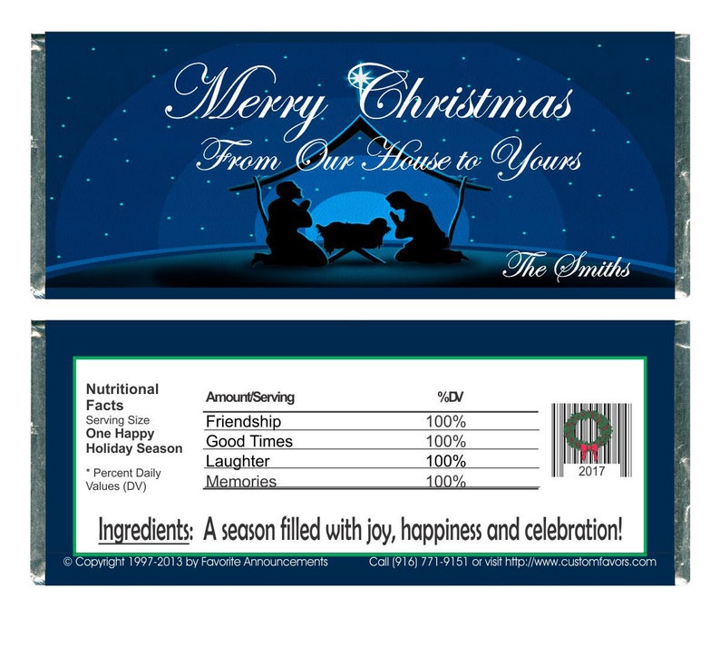 Paper Party Supplies Party Favors W627 Set Of 12 Baby Jesus Merry Christmas Dinner Oh Holy Night Christmas Party Favors Bible Study Gifts Christmas Eve