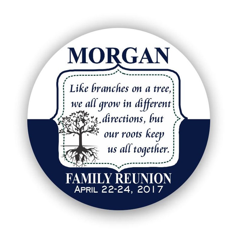 Family Reunion Labels Family Reunion 2 Stickers Etsy