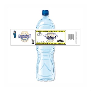 Police Academy Water Bottle Labels for Bachelor Degree in Criminal Justice, Police Officer Gifts for Retirement Graduation (Set of 24)(Y163)