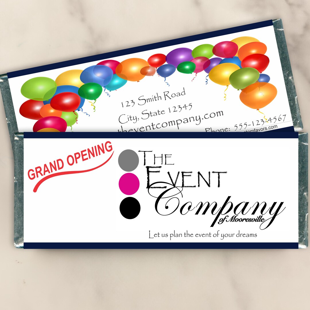 Promote Your Business With Custom Candy Bar Wrappers - Marketing Gifts ...