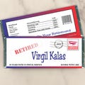 Personalized Postal Worker Retirement Chocolate Candy Bar Wrapper - Custom Party Favors for Postal Service Reirement (Set of 12)(W331)