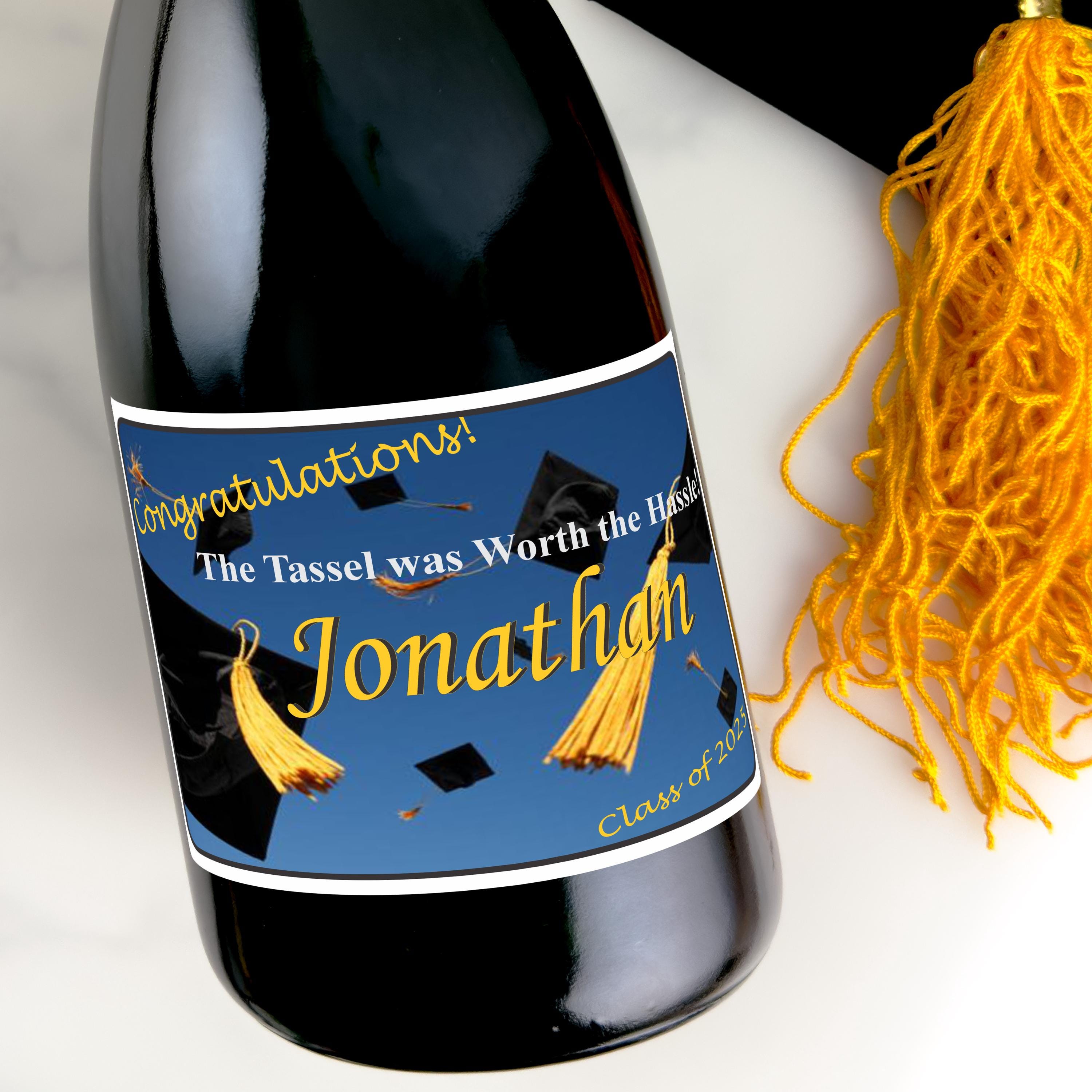 Custom Graduation Photo Labels for Beer, Champagne, and Wine Party ...