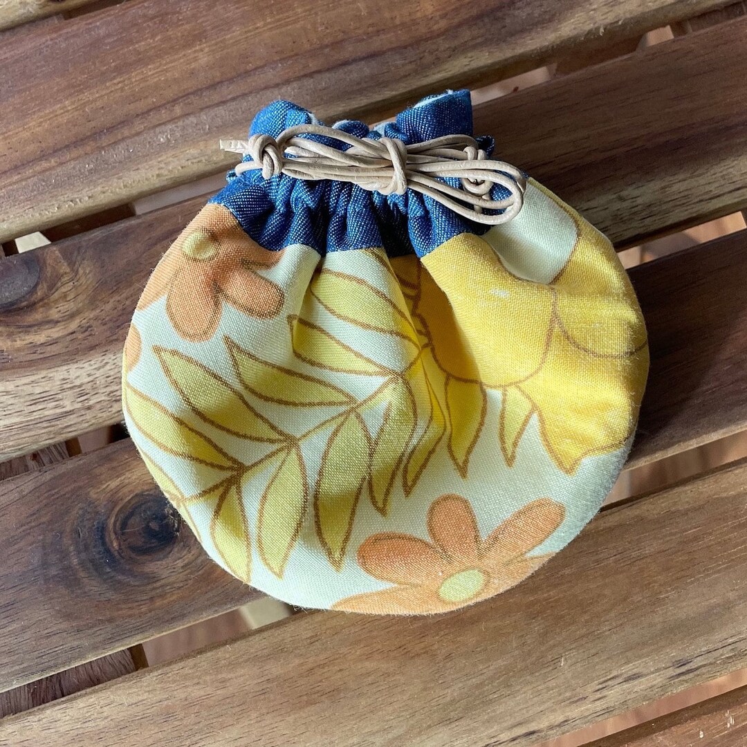 Yellow Small Pouch With 6 Dividers Made With European Etsy