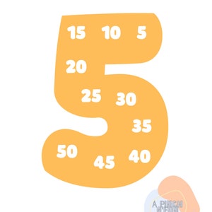 Printable Skip Counting Numbers 1-10 Bulletin Board Poster - Etsy