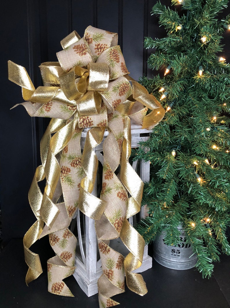 Gold Bows For Christmas Tree The Range at Gregory Thompson blog