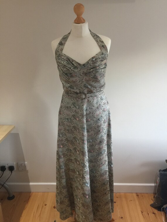 Ladies Original Vintage 1940s 1950s Evening Gown D
