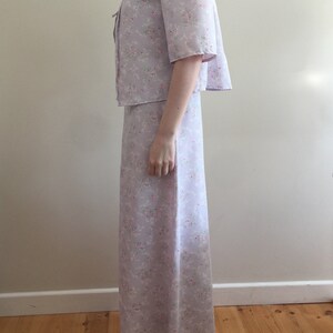 Original 1940s Night Dress and Bed Jacket XS handmade image 4