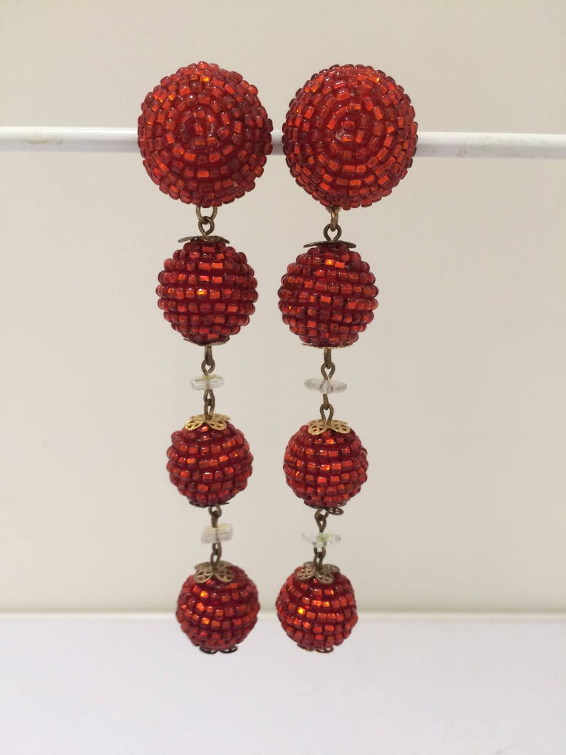 Original 1990s drop earrings image 1