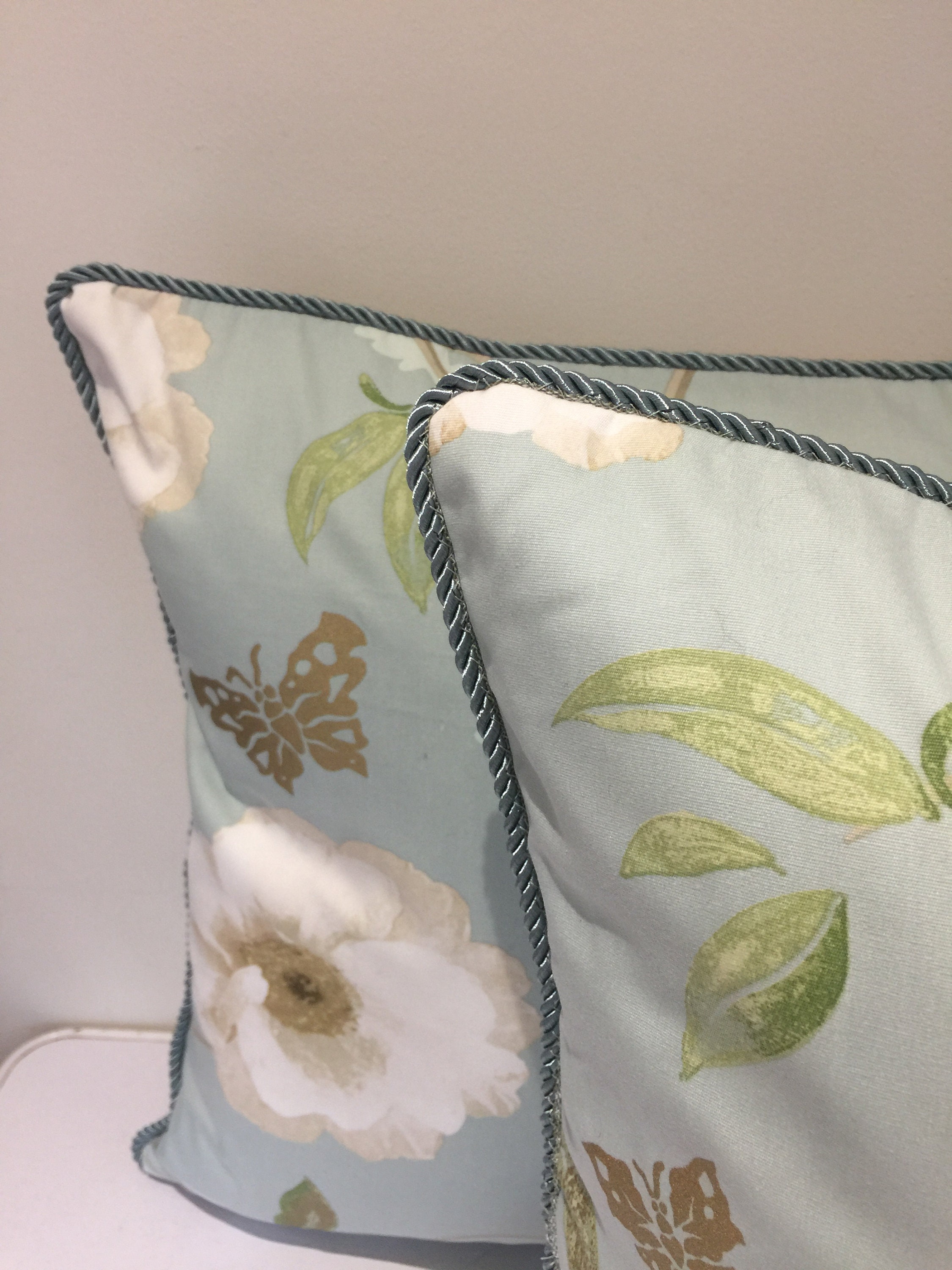 Nina Campbell Print Duck Egg Blue Print Cushion/pillow Cover Etsy UK